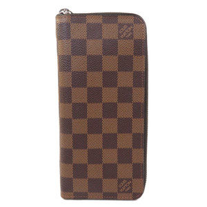 Louis Vuitton Zippy Wallet Vertical Damier Ebene Long Wallet